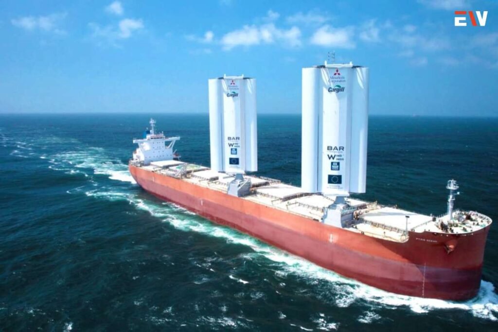 Wind-powered cargo ship sets sail in a move to make shipping greener
