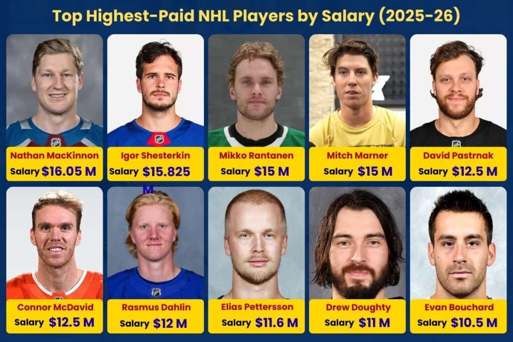 Top 15 Highest-Paid NHL Players in 2025–26 and What Makes Them Worth It? | Enterprise Wired